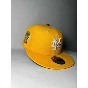 Hatclub Exclusive Yote Ballpark Snacks New York Mets 7 1/4 NWT Fitted Sidepatch